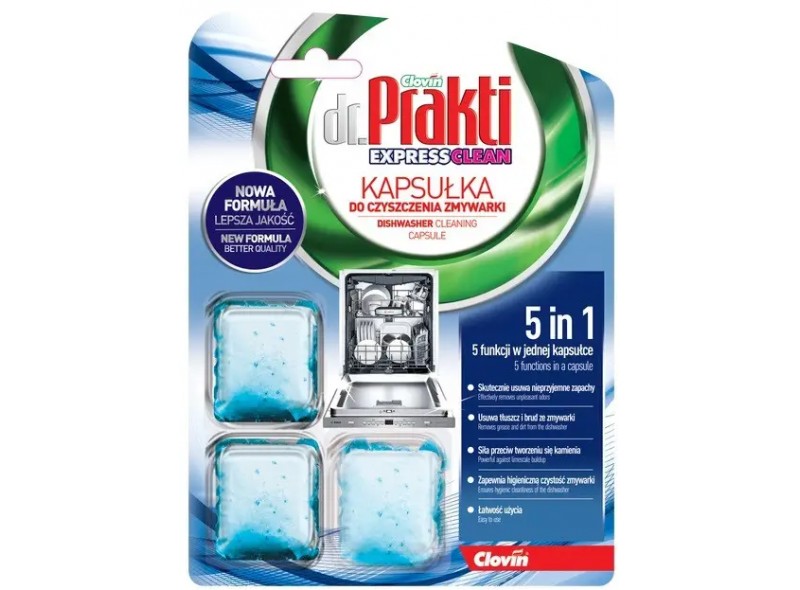 Капсули для чищення посудомийної машини DR. PRAKTI, 18г х 3 шт (97-357) Капсули для чищення посудомийної машини DR. PRAKTI, 18г х 3 шт (97-357)